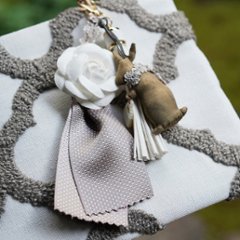 うさぎチャーム単品　モカブラウンの画像