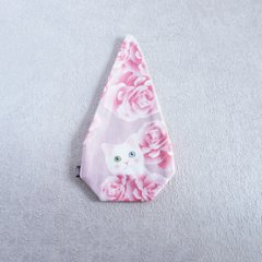 茶器袋　大津型39　ねこコットン　白猫画像