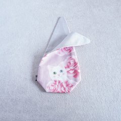 茶器袋　大津型39　ねこコットン　白猫画像