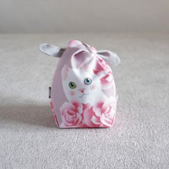 茶器袋　大津型39　ねこコットン　白猫の画像