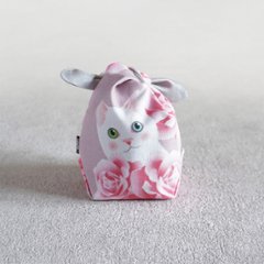 茶器袋　大津型39　ねこコットン　白猫の画像