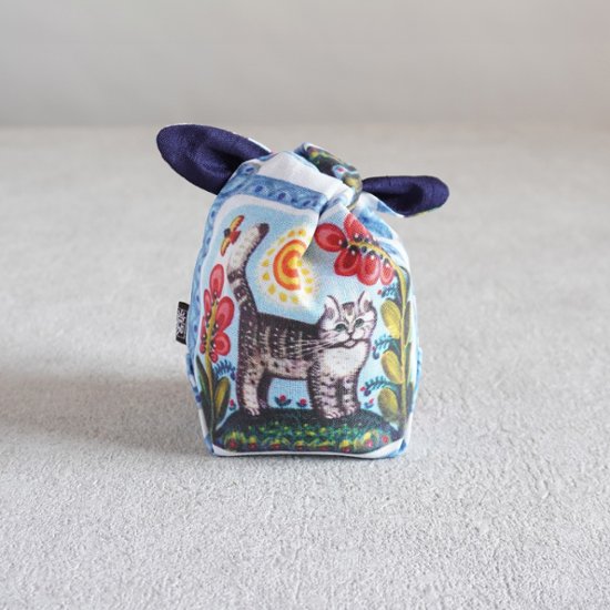 茶器袋　大津型40　ねこコットン　キジトラ画像