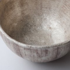 藤平寧　旅持ち茶碗 銀彩M画像