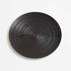 沢栗スジ挽皿　7寸5分（23cm）画像