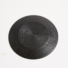 沢栗スジ挽皿　7寸5分（23cm）画像