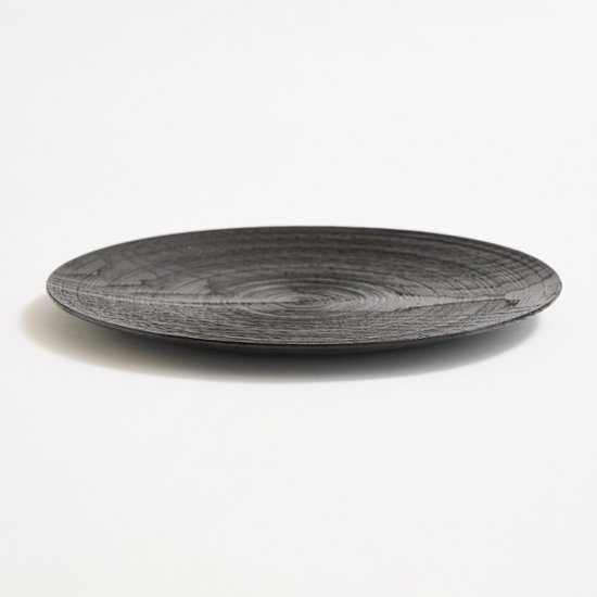 沢栗スジ挽皿　7寸5分（23cm）画像