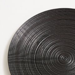 沢栗スジ挽皿　7寸5分（23cm）画像