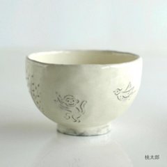 三原嘉子物語茶碗　ももたろう　S・M画像
