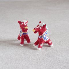 【予約注文】松尾三希子　午オブジェ　赤の画像