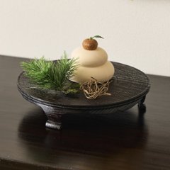 沢栗三つ足盤　6寸画像