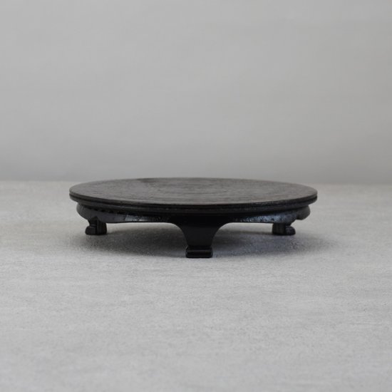 沢栗三つ足盤　6寸画像