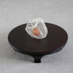 沢栗三つ足盤　6寸の画像