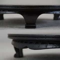 沢栗三つ足盤　6寸画像