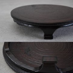 沢栗三つ足盤　6寸画像