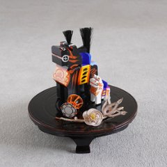 黒根来三つ足盤　6寸画像