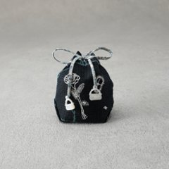 茶器袋 巾着型61 ガーデンパッチワークの画像