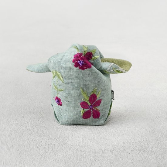 茶器袋　大津型53　花刺繍画像