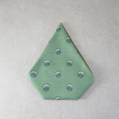 茶碗袋S80　麻×綿　ライム画像