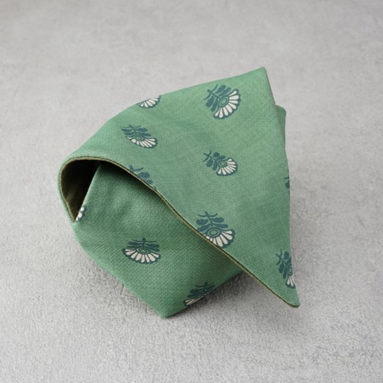 茶碗袋S80　麻×綿　ライム画像