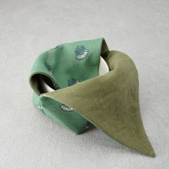 茶碗袋S80　麻×綿　ライム画像