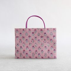 カラフル茶礼袋116　インド型押し更紗　野の花の画像