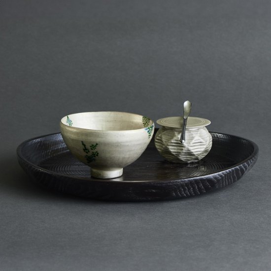 林みちよ茶碗　銀彩画像