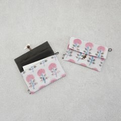 小茶巾入れ32　インド型押し更紗　ベビーピンクの画像