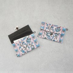 小茶巾入れ33　インド型押し更紗　ベビーブルーの画像