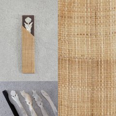 福楊枝入れ＋福楊枝　143手織り紬の画像