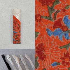 福楊枝入れ＋福楊枝　146絹　インドサリーの画像