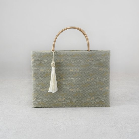 茶礼袋119　鳳凰に雲　淡緑画像