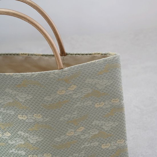 茶礼袋119　鳳凰に雲　淡緑画像