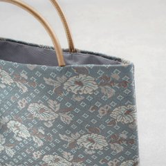 茶礼袋120　小菱地牡丹　青画像