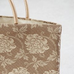 茶礼袋124　小菱地牡丹　茶画像