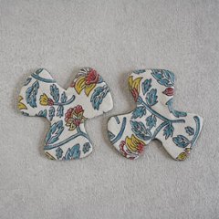 へだてS301　麻　小花×小花　グリーン画像