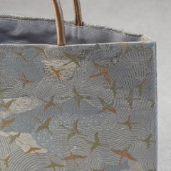 茶礼袋129　西陣織　群鶴画像