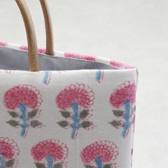 茶礼袋131　インド型押し更紗 ベビーピンク画像