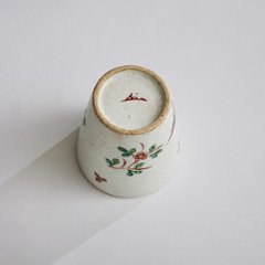 花鳥文美濃焼湯呑み＋沢栗山皿（5寸）1客画像