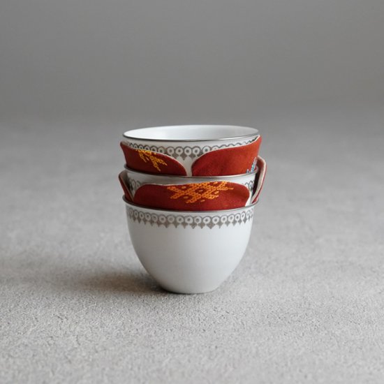 へだてS302　ミャンマー手織　小花×小花画像