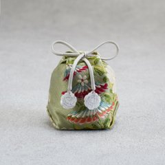 茶器袋 巾着型55 仏シノワズリ グリーンの画像