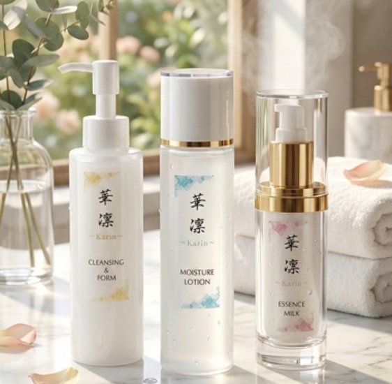 Karin　特別３点セット(ローション･エッセンスミルク･クレンジング＆フォーム)画像