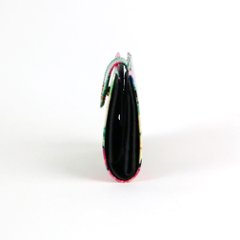 牛革エナメル加工 二つ折れ財布画像