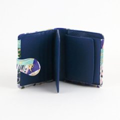 牛革エナメル加工 二つ折れ財布画像
