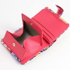 牛革エナメル加工 二つ折れ財布画像