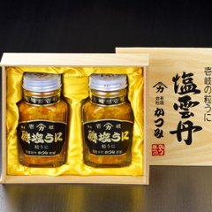 磯塩うに 120ｇ×2本 木箱詰合せ ｜お中元やお歳暮の贈答好適品（ギフトセット）｜壱岐　かつみのうに画像