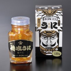 磯塩うに 120g瓶詰　化粧箱入 ｜低温熟成・磯の香りの粒ウニ　｜壱岐　かつみのうにの画像