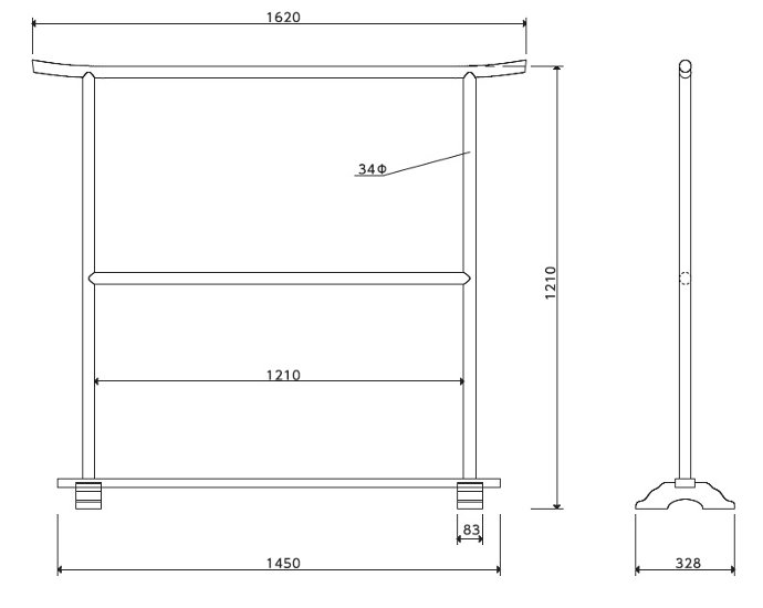 木製　七五三衣桁画像