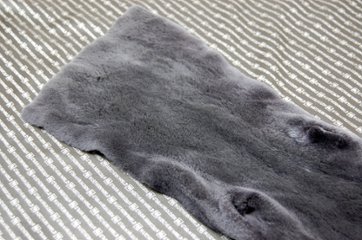 プラックトミンク原反　ダークグレー画像