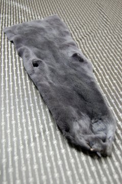 プラックトミンク原反　ダークグレー画像