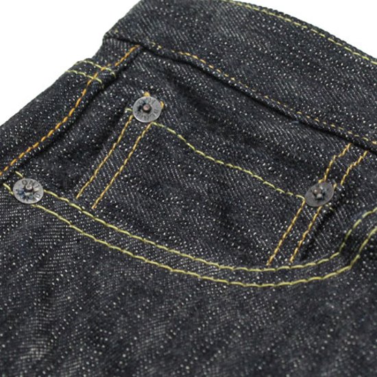 鬼デニム鬼斑撚グリーンキャスト｢299｣18oz【青鬼】画像